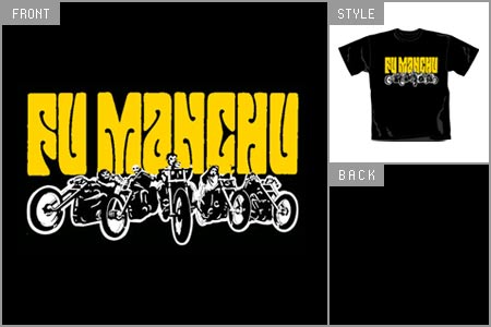 FU MANCHU (Motorcycle) T-shirt cid_4707blkts