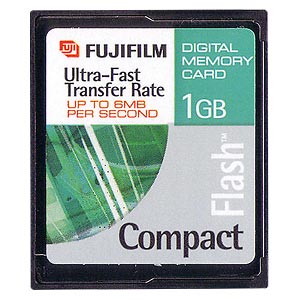 Fuji 1Gb Compact Flash Card x40
