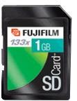 FUJI 1GB SECURE DIGITAL CARD133 X