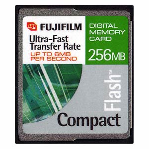 Fuji 256 Mb Compact Flash Card x40