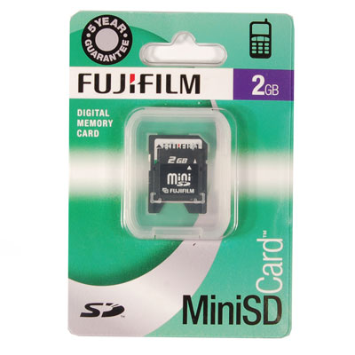 Fuji 2GB Mini SD Card