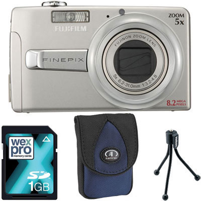 Finepix J50 Silver Compact Camera with Bag,