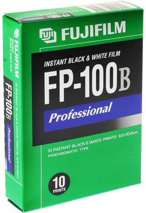 Fuji Instant Film FP-100B Black and White ~