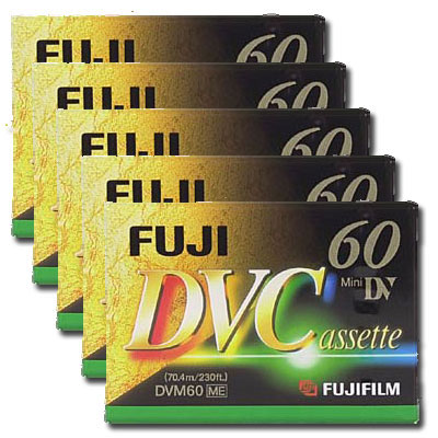 Mini DVC 60 Minute Tapes (pack of 5)