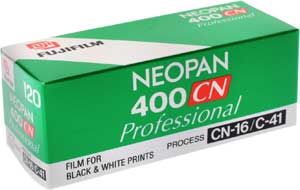 fuji Neopan 400CN - 120 Roll - C41 Process