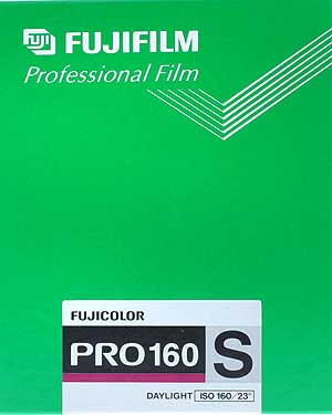 fuji Professional PRO160S - 4x5 (5x4) Sheet