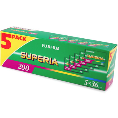 Fuji Superia 200 x36 exposures (5 Roll)