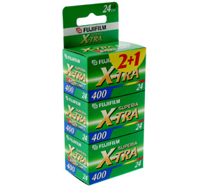 Fuji Superia X-TRA 400 - 135-24 (3 Roll Pack) - 10/2008 - #CLEARANCE
