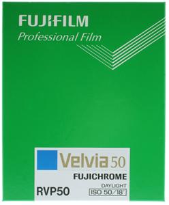 Fuji Velvia 50 - 4x5 (5x4) Sheet Film (10 Sheets