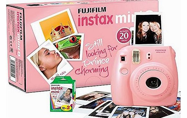 Instax Mini 8 Camera with 20 Shots - Pink