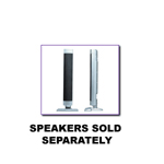 FUJITSU P50ST01S silver speakers stands