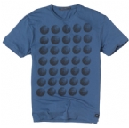 Full Circle Mens Geo-Shield T-Shirt Petrol Blue