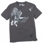 Mens Masan Print T-Shirt Storm Grey