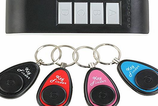 Fuloon Remote Wireless Key Wallet Finder Receiver Lost Thing Alarm Locator Anti-lost (4 in 1)