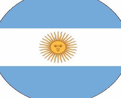 7.5`` Argentina National Flag Cake Toppers Decorations on Edible Rice Paper