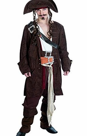 Fun Shack CARIBBEAN PIRATE JACK SPARROW RUM SMUGGLER SIZE 34``-36``