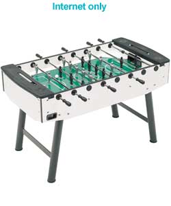 Table Football Game - Brushed Aluminium