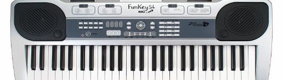 FunKey 54-MC Keyboard   Sheet Music Rack   Microphone