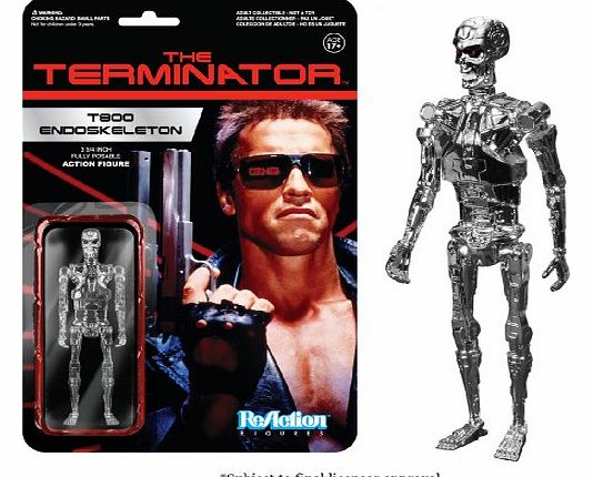  The Terminator Chrome T-800 Endoskeleton ReAction Figure
