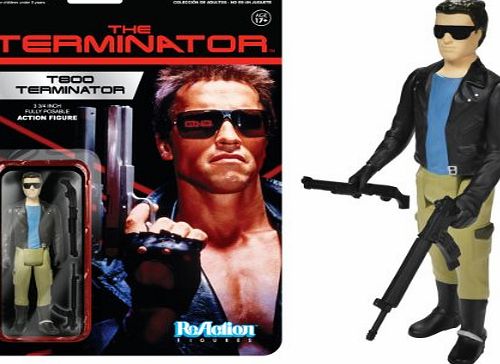FunKo Terminator T-800 Leather Jacket ReAction 3 3/4-Inch Retro Action Figure