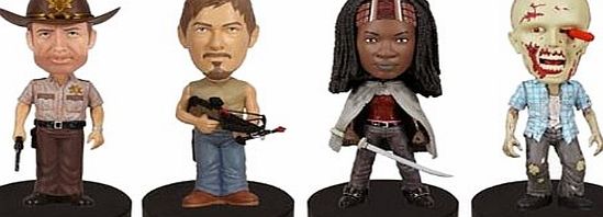 Funko The Walking Dead Mini Wacky Wobbler Set (4-Piece)