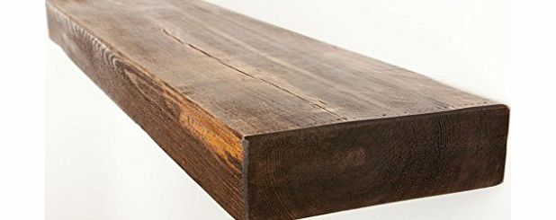 Funky Chunky Furniture 9x3 Rustic Chunky Wooden Floating Shelf , Teak , 100cm