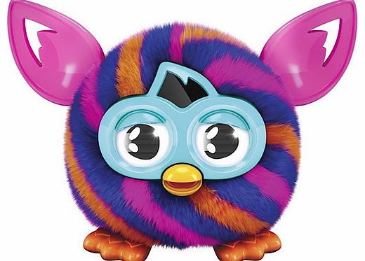 Furby Furblings - Orange Blue Diagonal Stripes