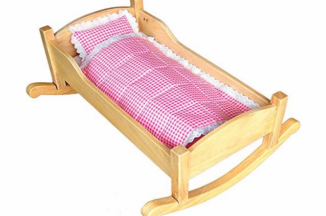 Unique Handmade Wooden Dolls Bed that also can be turned in to a cradle SALE! SALE! SALE!