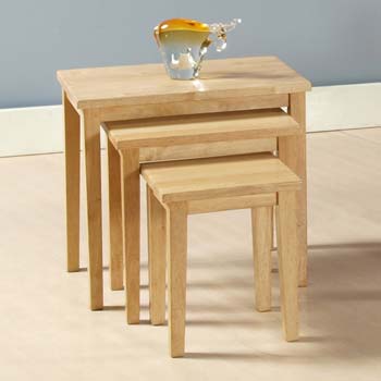 Amadine Solid Wood Nest of Tables