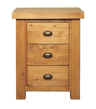 Furniture Link Clearance - Adara 3 Drawer Bedside Chest