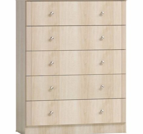 Furniture Link GRADE A1 - Furniture Link Tara 5 Drawer Chest in