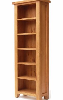 Furniture Link Hampshire Oak Slim Bookcase