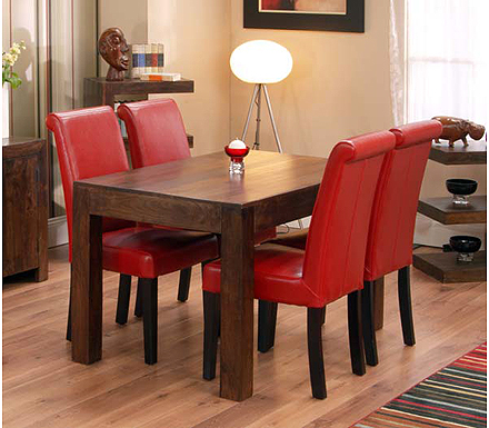Furniture Link Malaya Mango Small Rectangular Dining Table -