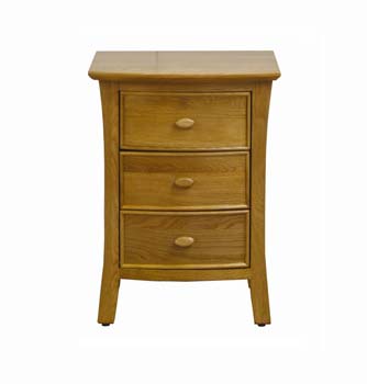 Furniture Link Nimbus 3 Drawer Bedside Table