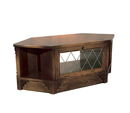 Furniture Link Olde Manor Oak Corner TV Unit