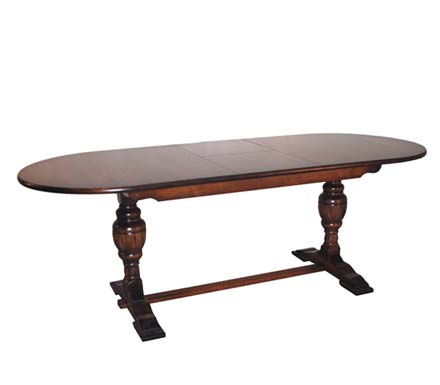 Furniture Link Olde Manor Oak Large Extending Dining Table -