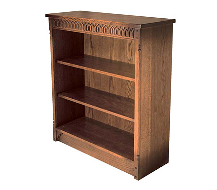 Furniture Link Olde Manor Oak Small Bookcase