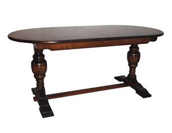 Furniture Link Olde Regal Oak Large Extending Dining Table -
