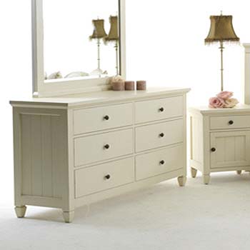 Furniture Link Rushden Cream 6 Drawer Chest