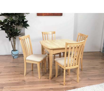 Seville Small Extending Natural Dining Table