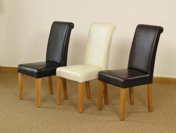 Furniture Link Tony Leather Dining Chairs (pair)