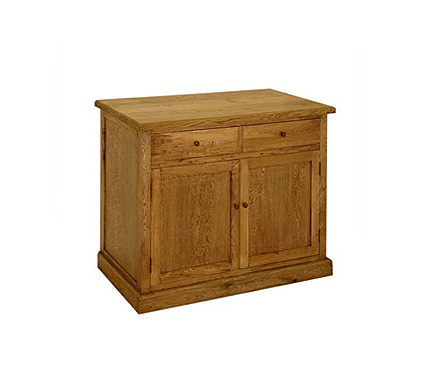 Furniture Monkey Oakgrove 2 Door 2 Drawer Sideboard - WHILE