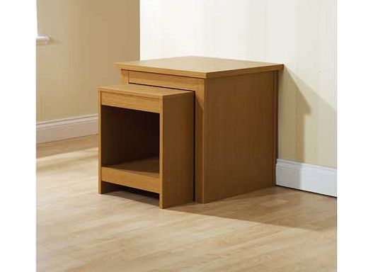 Furniture Solutions Fuse Nest of Two Tables - Oak
