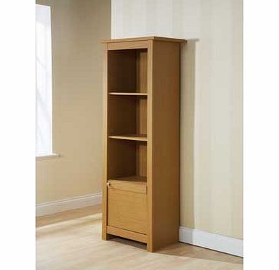 Furniture Solutions Fuse Tall Display Cabinet - Oak