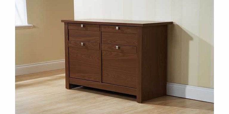 Furniture Solutions Fuse Two Door Two Drawer Sideboard - Walnut