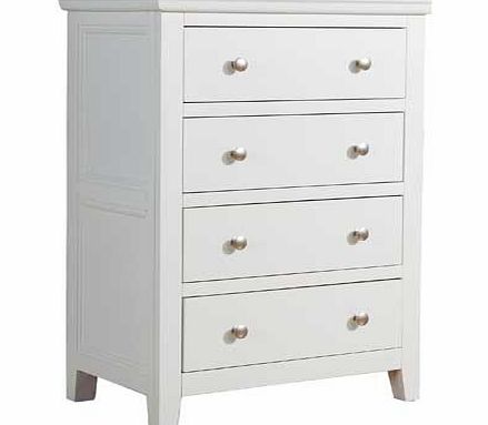 Furniture Solutions Venice 4 Drawer Chest - White
