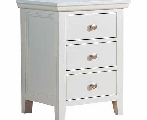 Furniture Solutions Venice Bedside Table - White