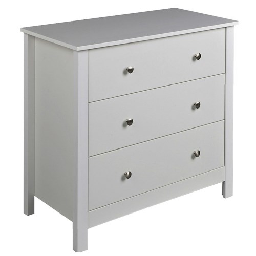 Furniture To Go Florence 3 Drawer Chest in White