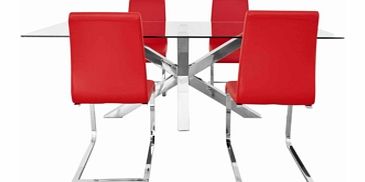 Furniture Village Actona Pisa Dining Table and 4 Chairs