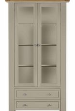 Furniture Village Bordeaux Painted Oak Display Cabinet